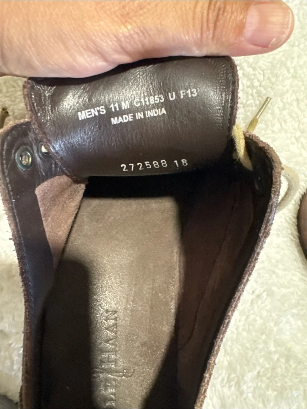 Cole Haan Brown Suede Oxford Shoes